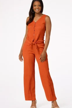 Cato Textured Wide Leg Pants><noscript><img width=