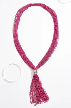 Cato Thread Tassels Long Necklace> Necklaces