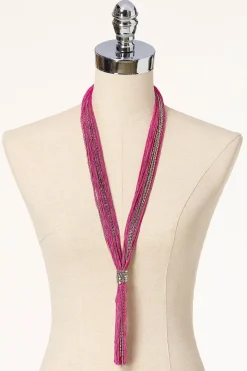 Cato Thread Tassels Long Necklace> Necklaces
