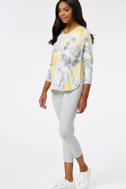 Cato Tie Dye French Terry Top><noscript><img width=