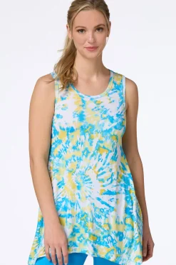 Cato Tie Dye Tunic> Athleisure|Tops