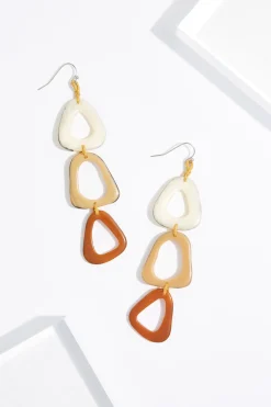 Cato Tiered Cutout Shape Earrings> Earrings