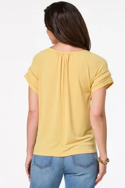 Cato Tiered Sleeve Top> Tops
