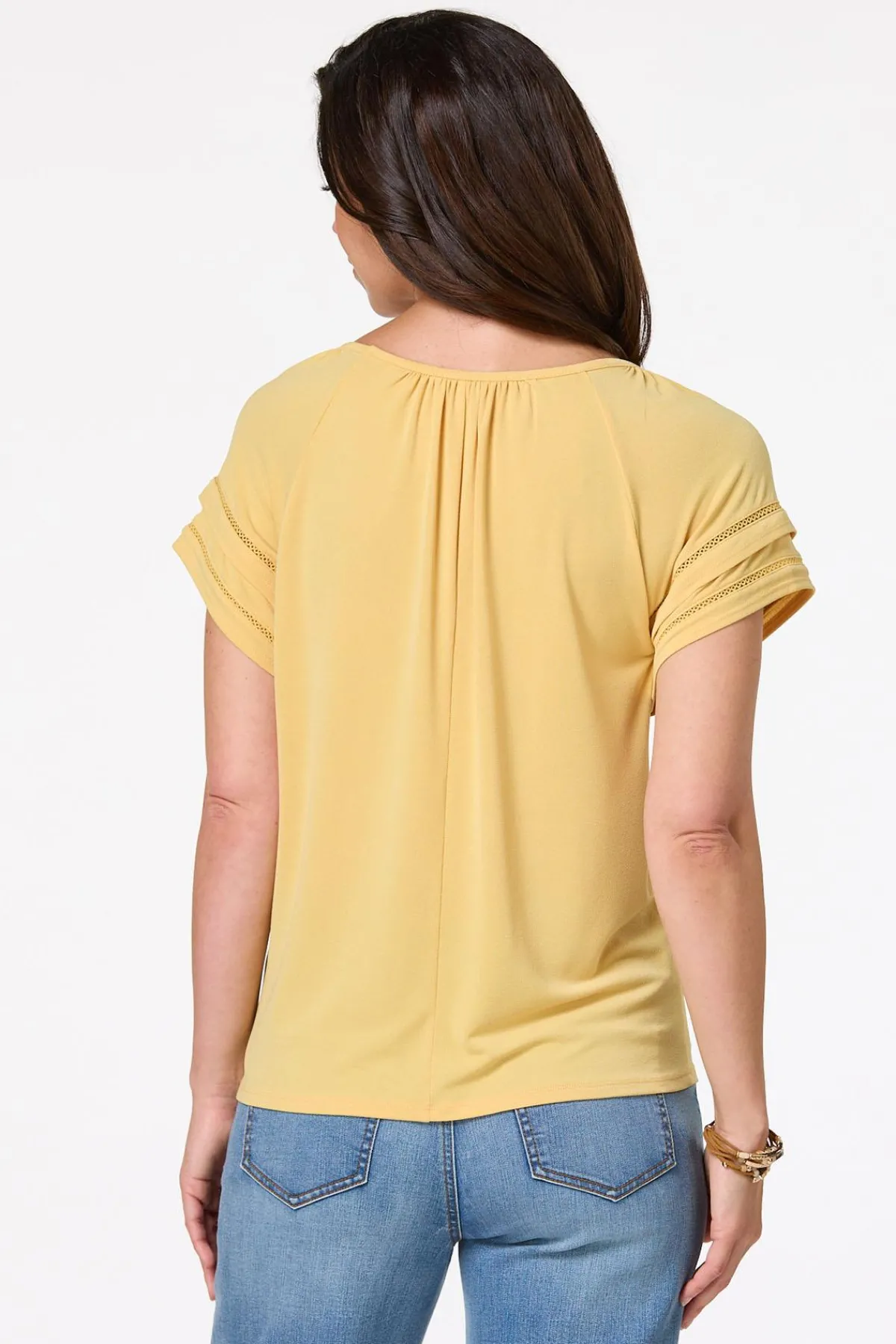 Cato Tiered Sleeve Top> Tops