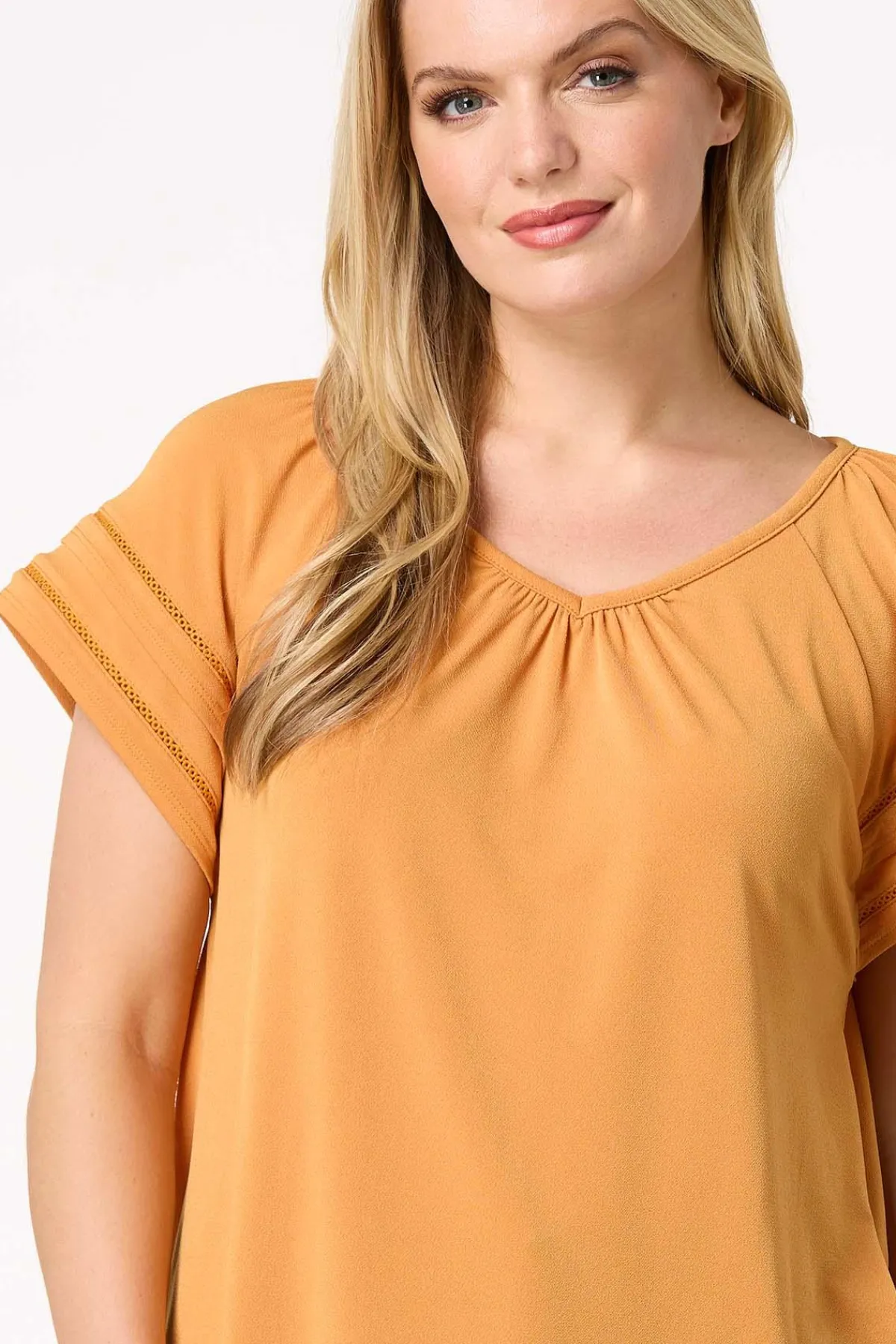 Cato Tiered Sleeve Top> Tops