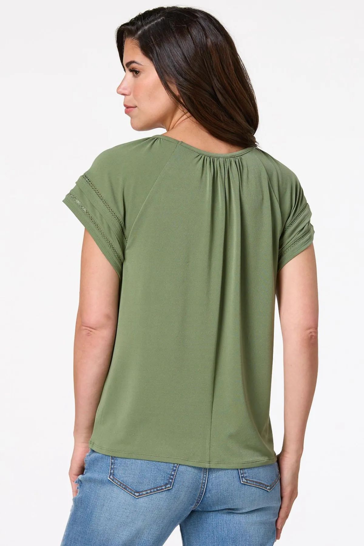 Cato Tiered Sleeve Top> Tops