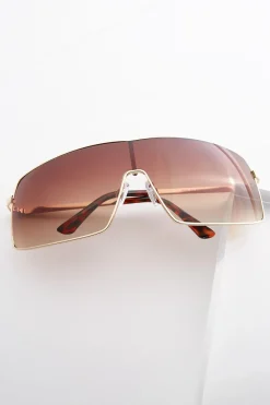 Cato Tortoise Detail Shield Sunglasses> Sunglasses