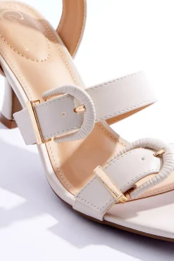 Cato Triple Buckle Heeled Sandals><noscript><img width=