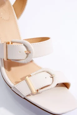 Cato Triple Buckle Heeled Sandals><noscript><img width=