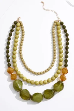 Cato Triple Layered Lucite Short Necklace> Necklaces
