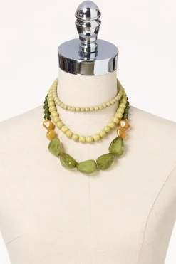 Cato Triple Layered Lucite Short Necklace> Necklaces