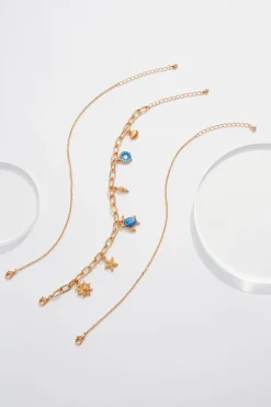Cato Tropical Charm Anklet Set> Anklets