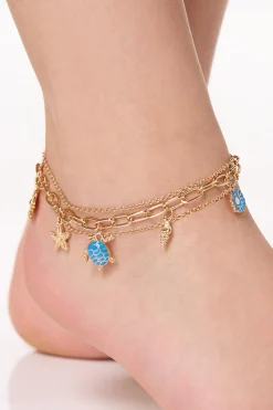 Cato Tropical Charm Anklet Set> Anklets