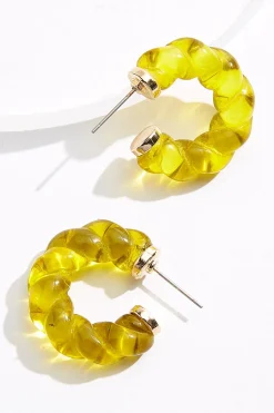 Cato Twist Hoop Earrings> Earrings