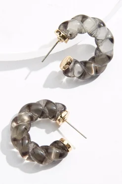 Cato Twist Hoop Earrings> Earrings
