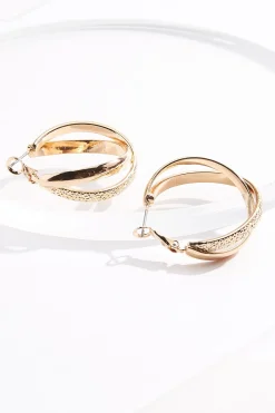 Cato Twisted Hoop Earrings> Earrings
