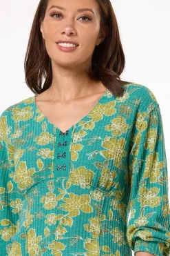 Cato Waffled Hook And Eye Top><noscript><img width=