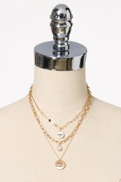 Cato Walk In Light Layered Necklace> Inspirational|Necklaces