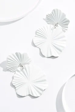 Cato Wavy Rubber Foiled Dangle Earrings> Earrings