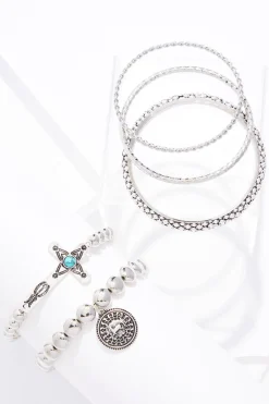 Cato Western Cross Multi Bracelet Set> Inspirational|Bracelets