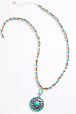 Cato Western Mixed Bead Pendant Necklace> Necklaces
