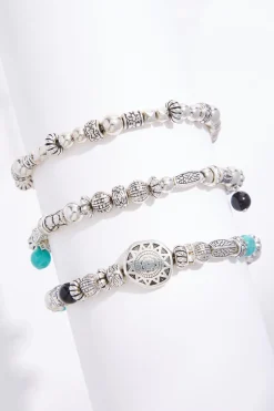 Cato Western Silver Stretch Bracelet Set> Bracelets