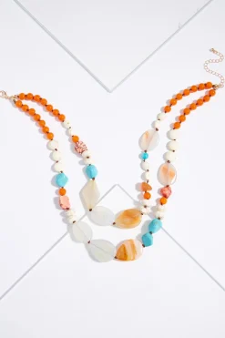 Cato Western Stones Layered Necklace> Necklaces