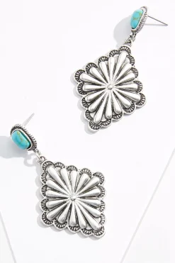 Cato Western Turquoise Earrings> Earrings