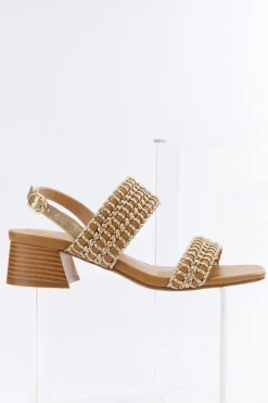 Cato Whipstitch Low Heel Sandals> Sandals