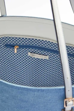 Cato Whipstitch Trim Tote Set><noscript><img width=