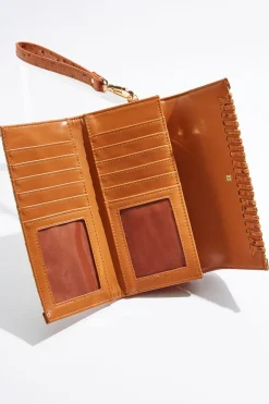 Cato Whipstitch Trim Patterned Wallet> Handbags