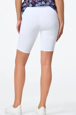 Cato White Biker Shorts> Athleisure|Shorts