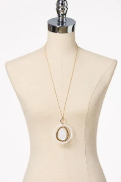 Cato White Gold Pendant Necklace Set> Sets|Necklaces