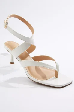 Cato White Patent Heeled Sandals> Sandals|Heels