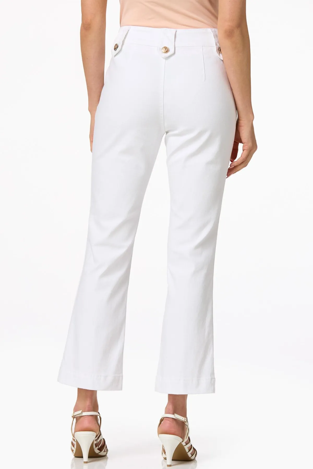 Cato White Sailor Button Jeans> Jeans