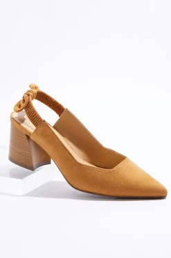 Cato Wide Width Bow Slingback Pumps> Wide Width