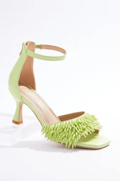 Cato Wide Width Fringe Bead Dressy Heel Sandals> Wide Width
