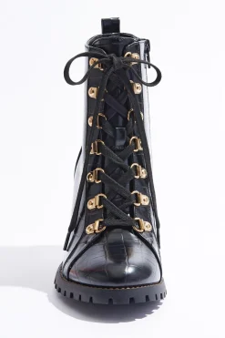 Cato Wide Width Lace Up Croc Hiker Boots><noscript><img width=
