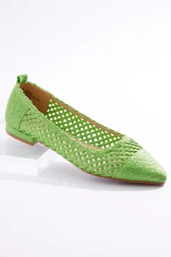 Cato Wide Width Raffia Ballet Flats> Wide Width