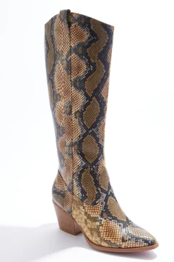 Cato Wide Width Snakeskin Tall Boots> Wide Width