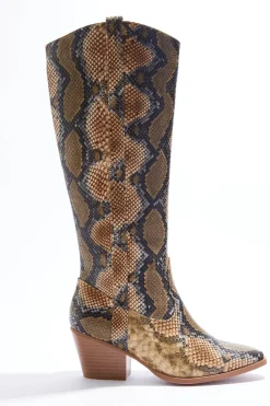Cato Wide Width Snakeskin Tall Boots> Wide Width