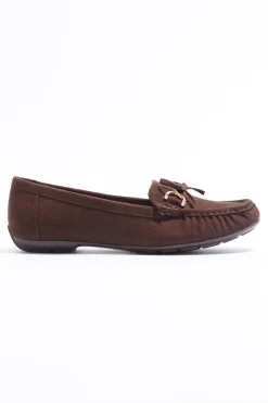 Cato Wide Width Tie Bow Moccasin Flats> Wide Width
