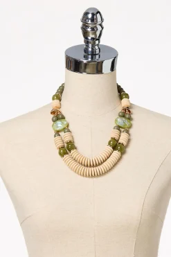 Cato Wood Accordion Necklace Set> Sets|Necklaces