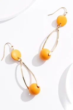 Cato Wood Ball Wire Earrings> Earrings