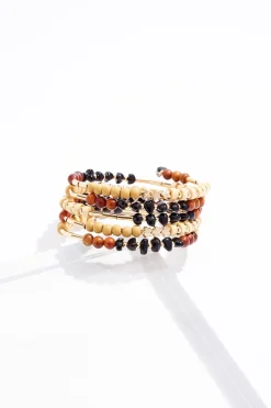 Cato Wood Neutral Coil Bracelet> Bracelets