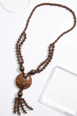 Cato Wood Statement Long Layered Necklace> Necklaces