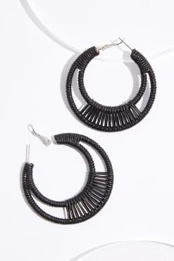 Cato Wrapped Double Hoop Earrings> Earrings