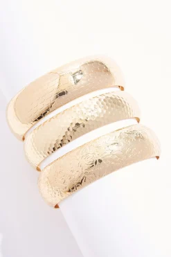 Cato Xl Textured Pattern Bangle Set> Bracelets