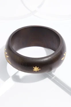 Cato Xl Wood Leaf Bangle> Bracelets