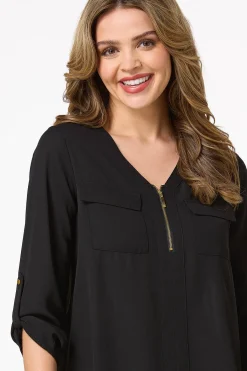 Cato Zip Front Equipment Top> Tops